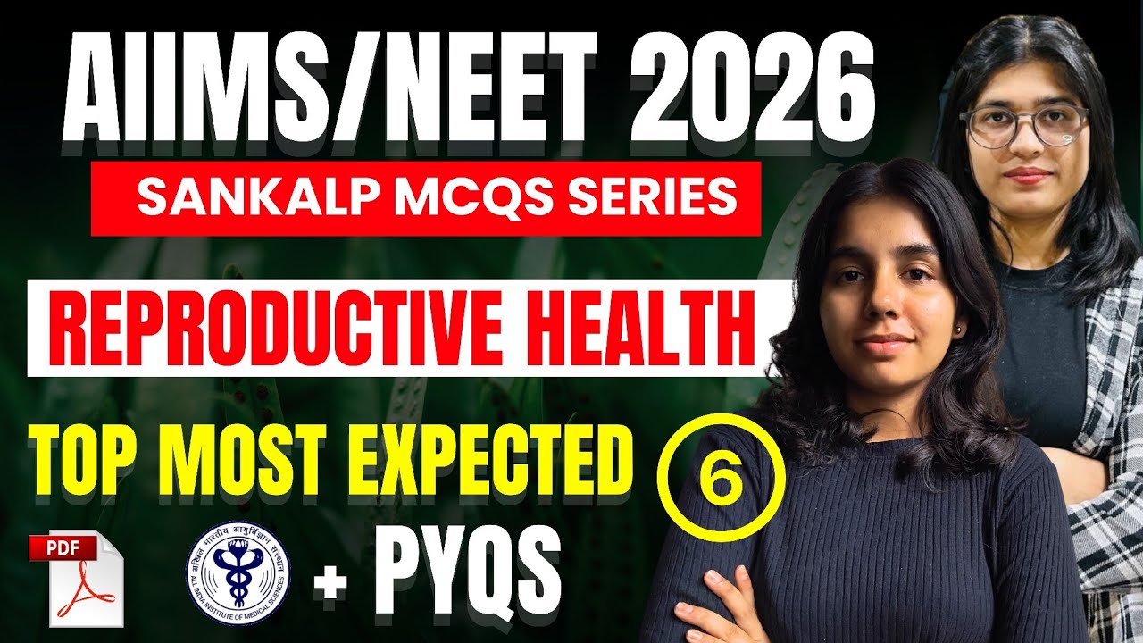 Reproductive Health MCQ for AIIMS BSc NURSING EXAM 2026 | BIOLOGY MCQ | NEET/AIIMS 2026