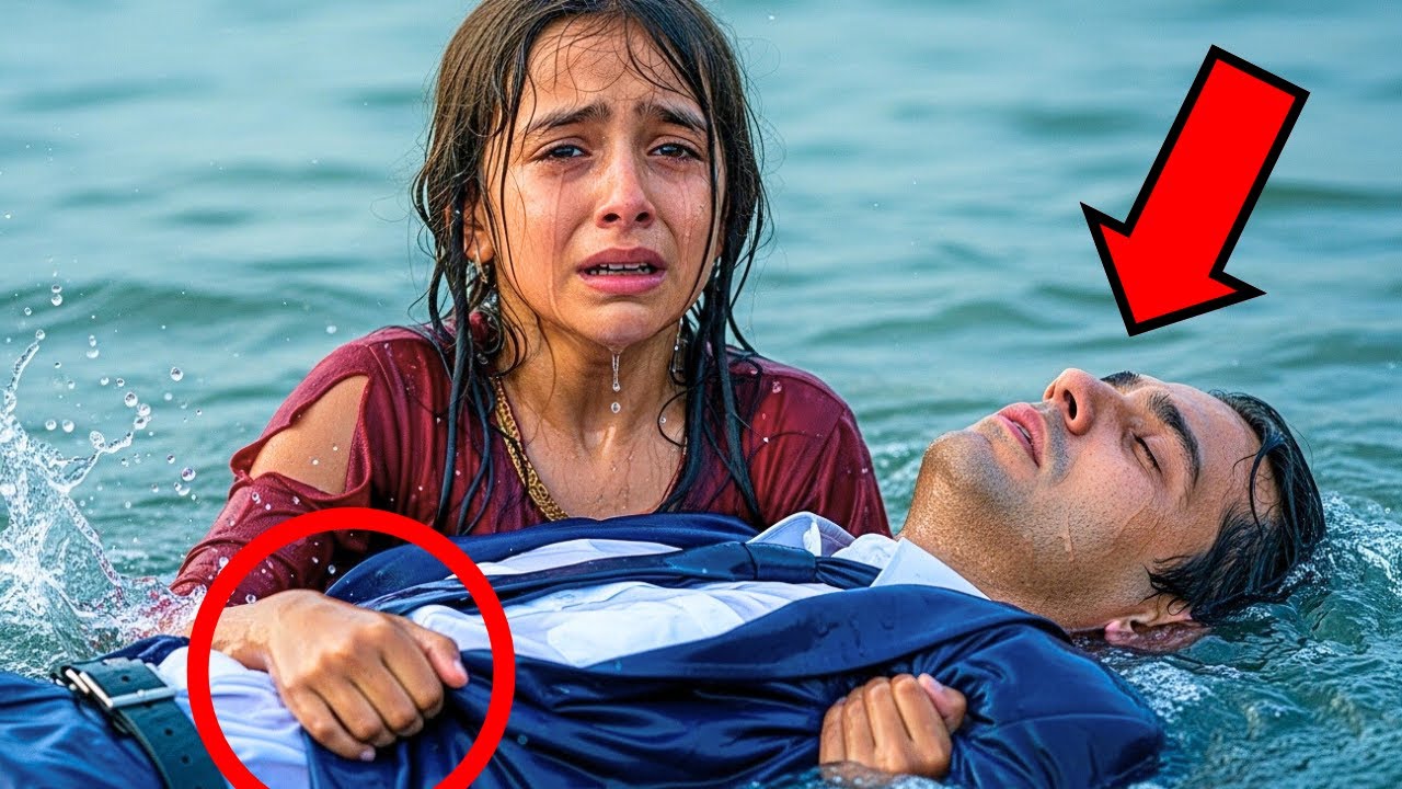 مليونير يسقط في النهر ويعلق داخل سيارته المصفحة، وتنقذه فتاة فقيرة… لكن ما حدث بعد ذلك كان مدمراً!