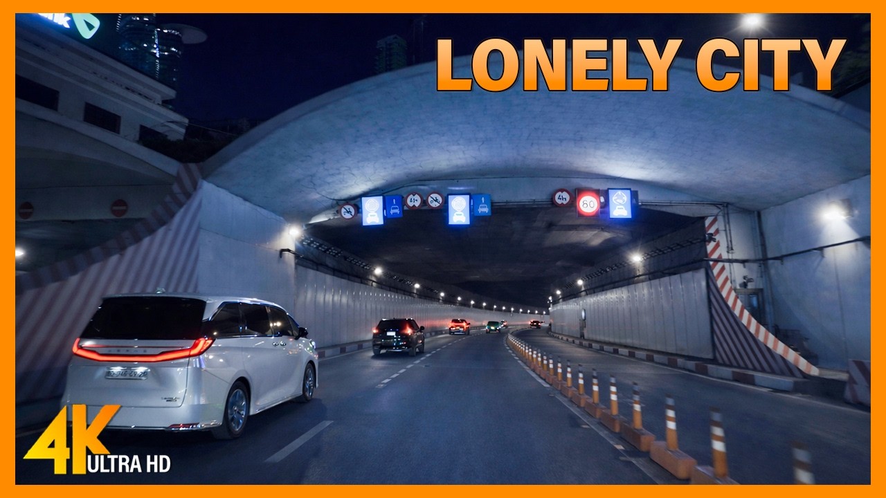 Lonely City Ngiht 4K | Lofi Hip Hop | Night Drive in Vietnam