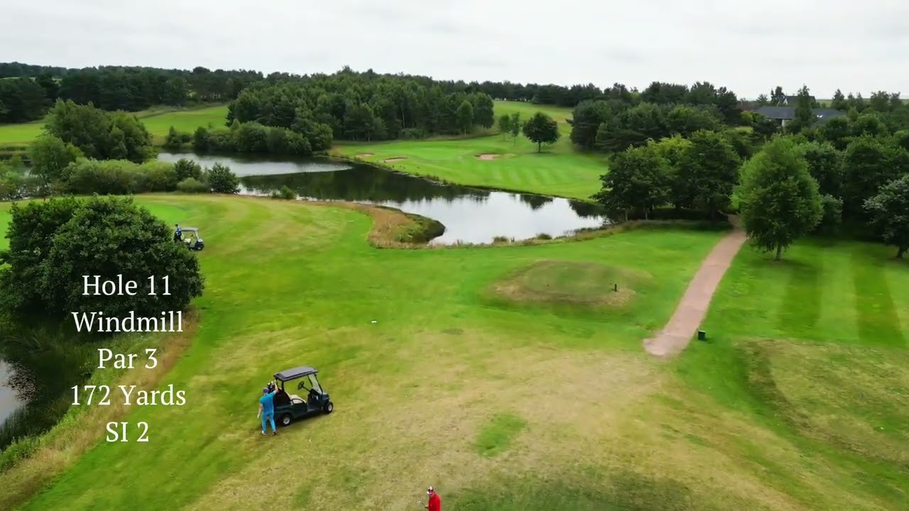Drumoig Golf course and Hotel The water holes.