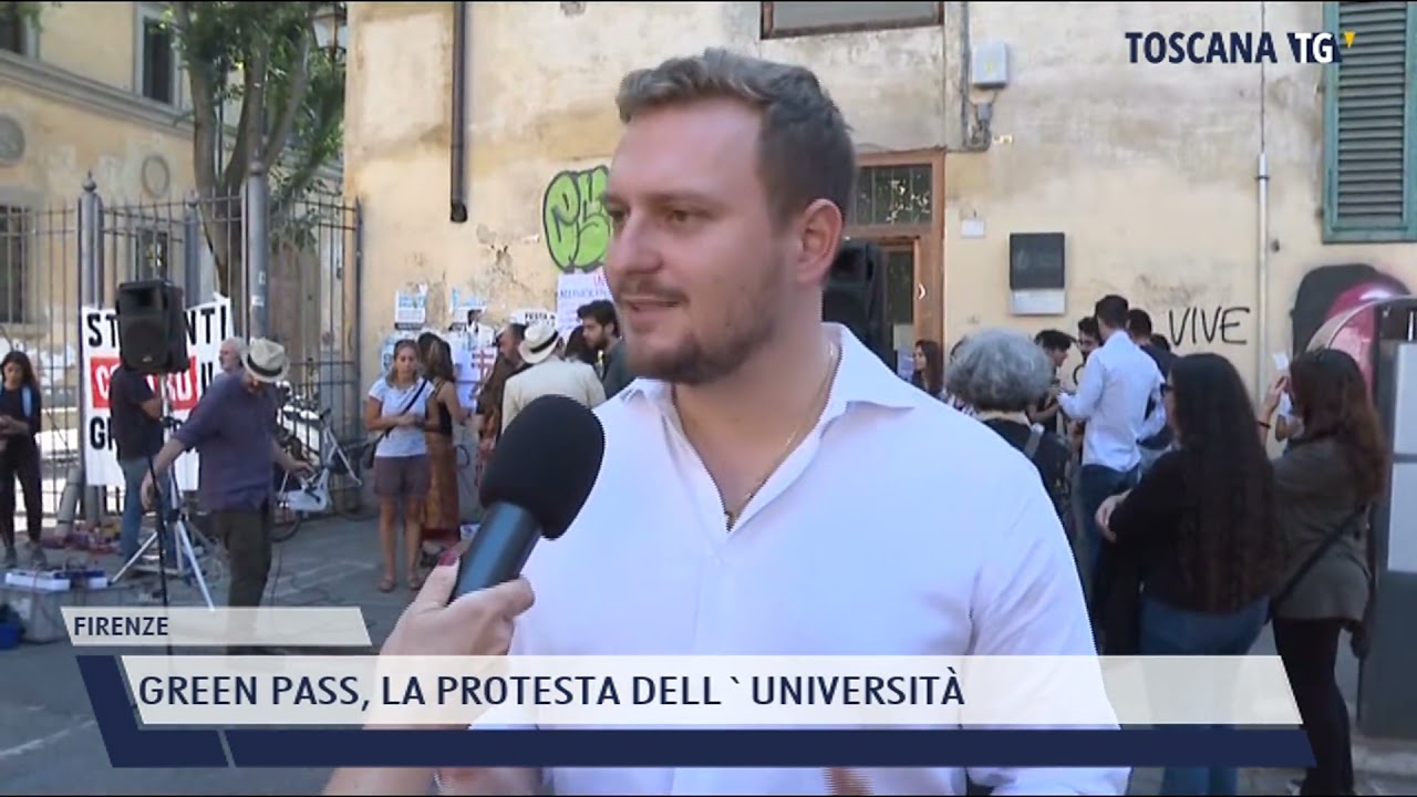 2021-09-13 FIRENZE - GREEN PASS, LA PROTESTA DELL'UNIVERSITÀ