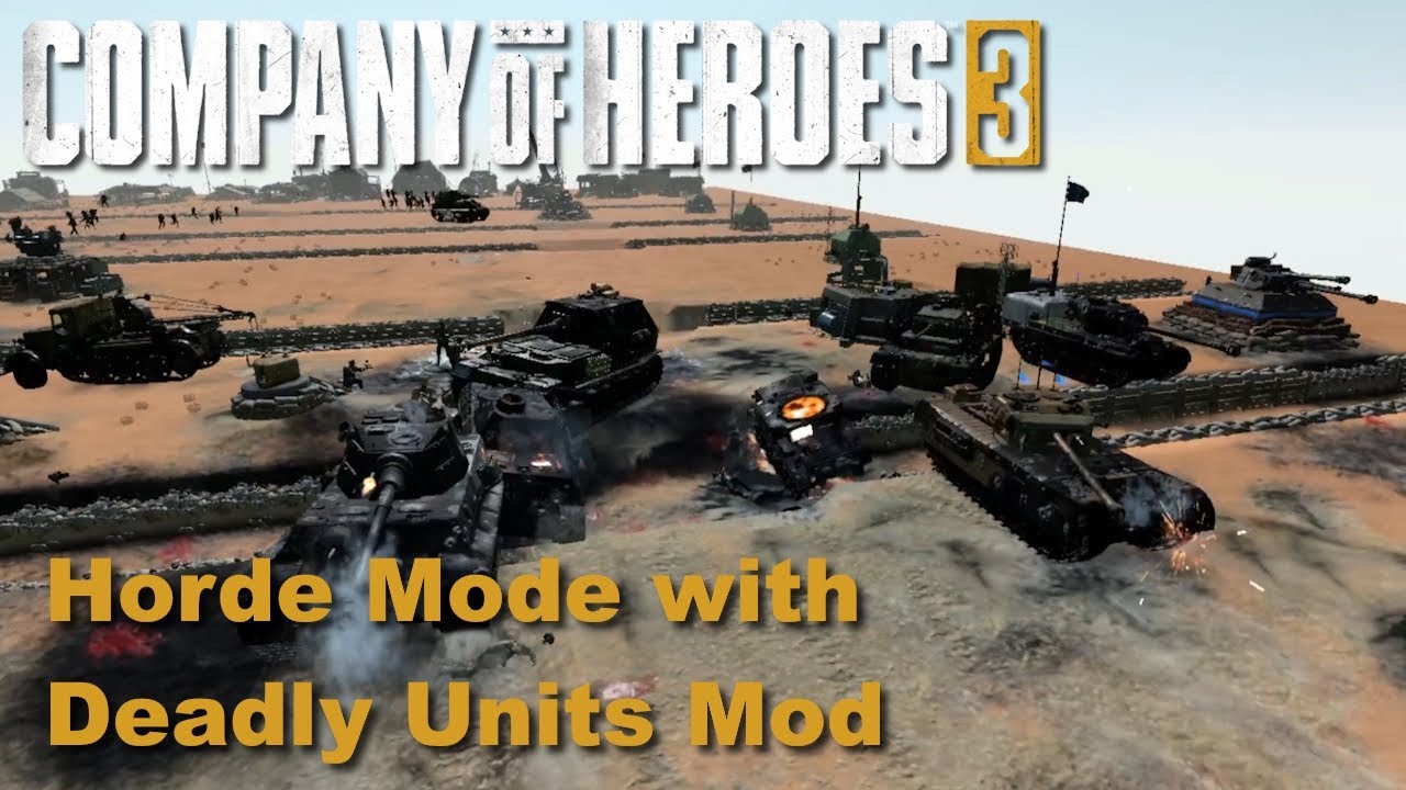 [Company of Heroes 3] Trench War (Horde Mode with Deadly Units Mod)