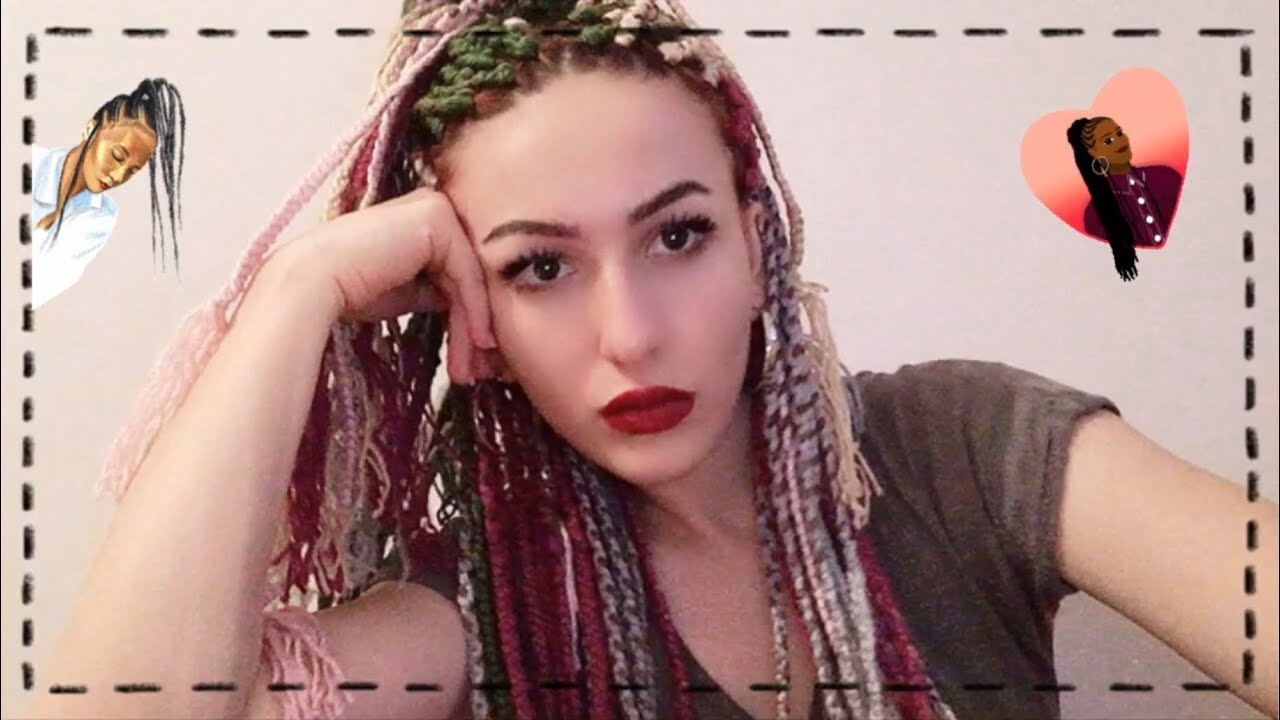 SAÇLARIMA AFRİKA ÖRGÜSÜ YAPTIM!  ( YÜN İPİ İLE )