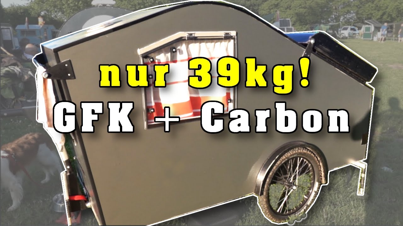Fahrrad Wohnwagen Eigenbau mit Carbon und GFK, in Profiqualität!