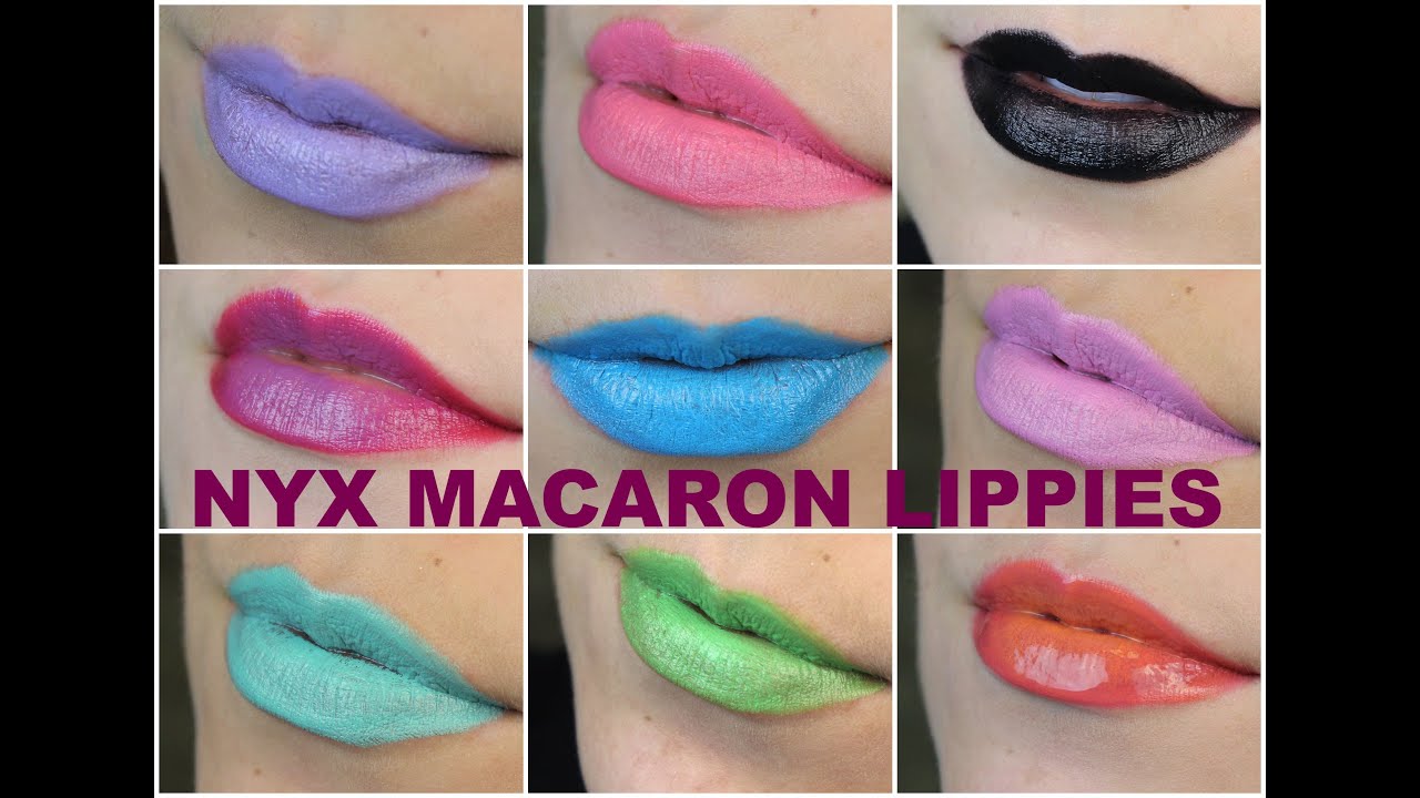 Review & Trying on Lipsticks: NYX Macaron Lippies | Bailey B.