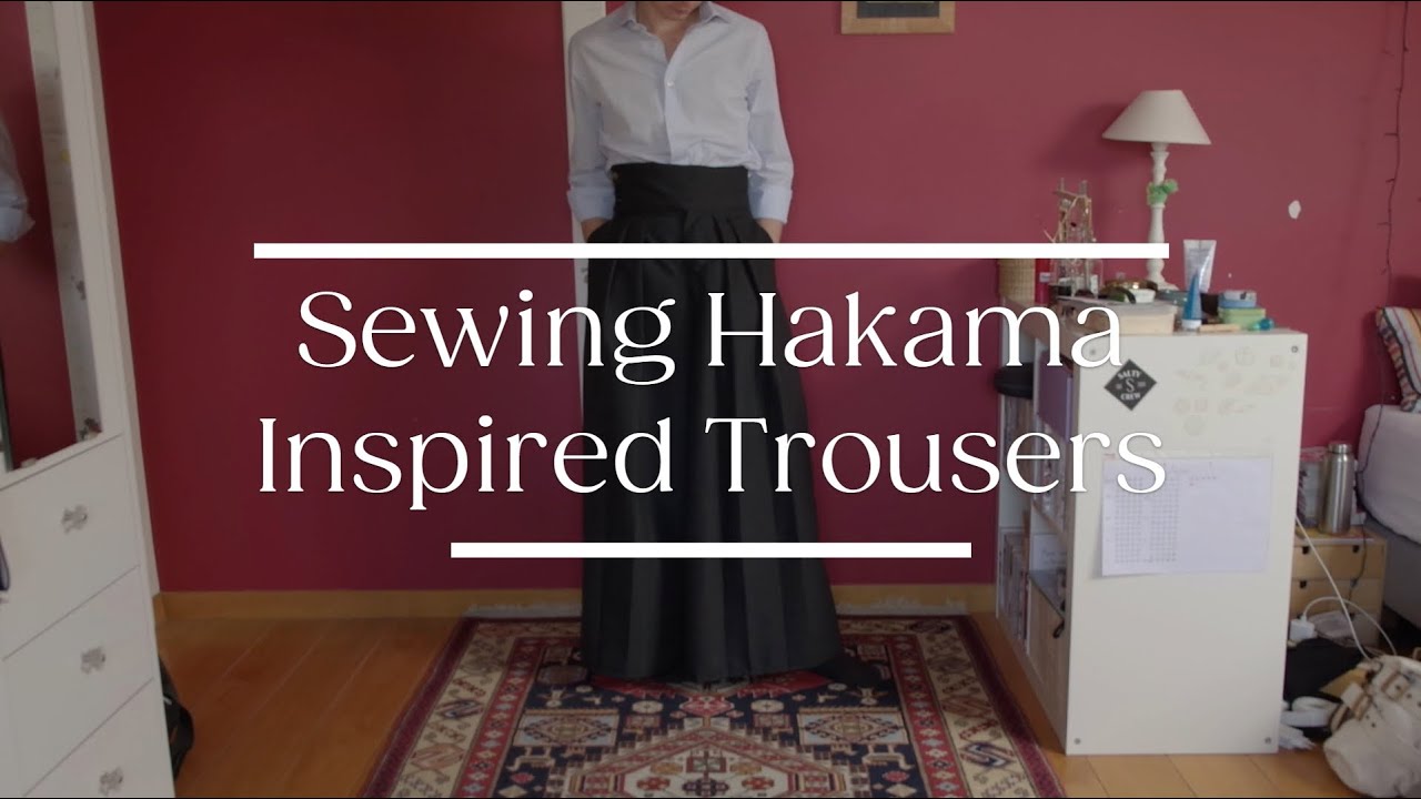 Sewing Hakama inspired trousers - My first sewing project