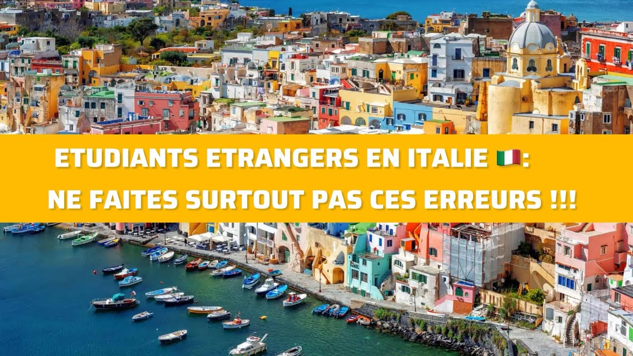 ÉTUDIER EN ITALIE :LES 5 PLUS GRANDES  ERREURS QUE FONT LES ÉTUDIANTS ÉTRANGERS !