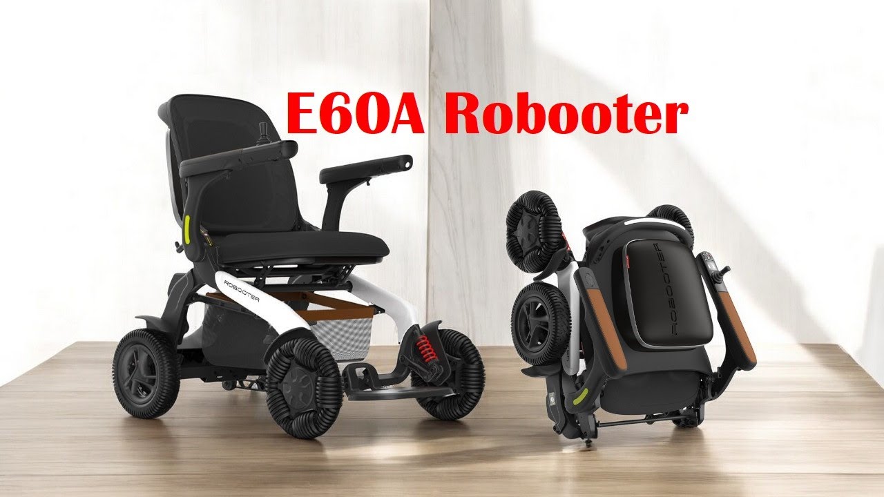 E60A Robooter Katlanabilir Akülü Tekerlekli Sandalye
