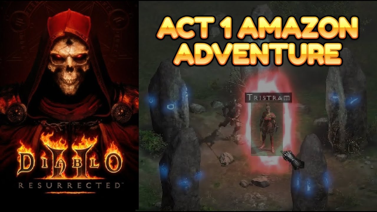 Diablo 2 Resurrected - Hardcore Amazon Poking At Act 1
