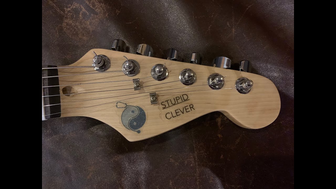 DIY guitar headstock graphics
