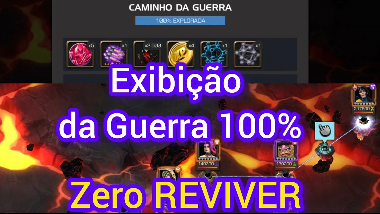 Exibição da Guerra 100% - SEM usar REVIVER 