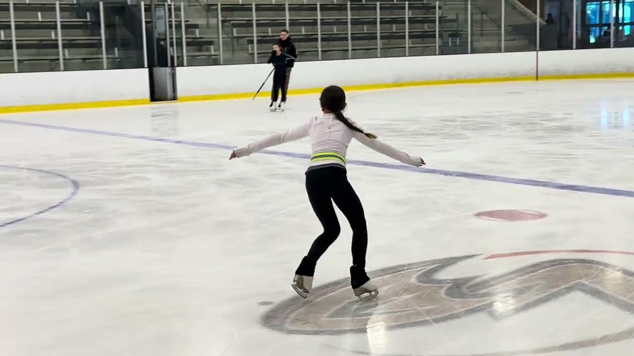 Alira Salikova bronze skating skills test