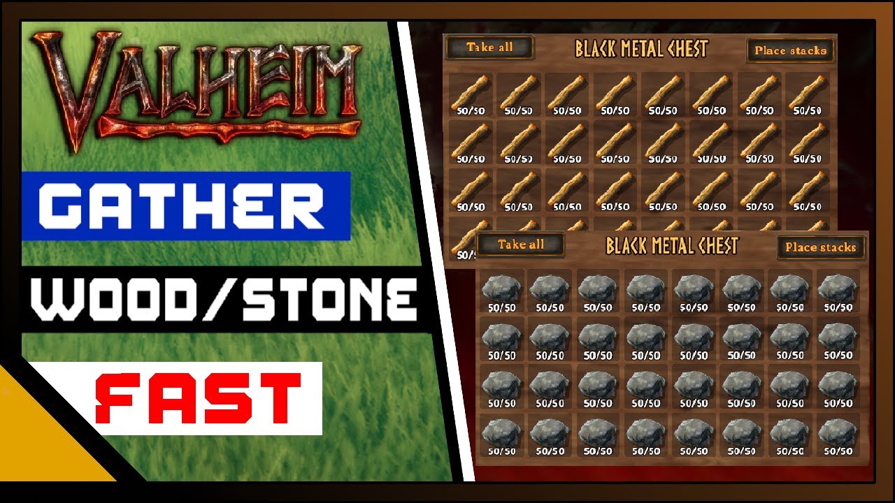 Valheim: Farming Stone & Wood The Easy Way.