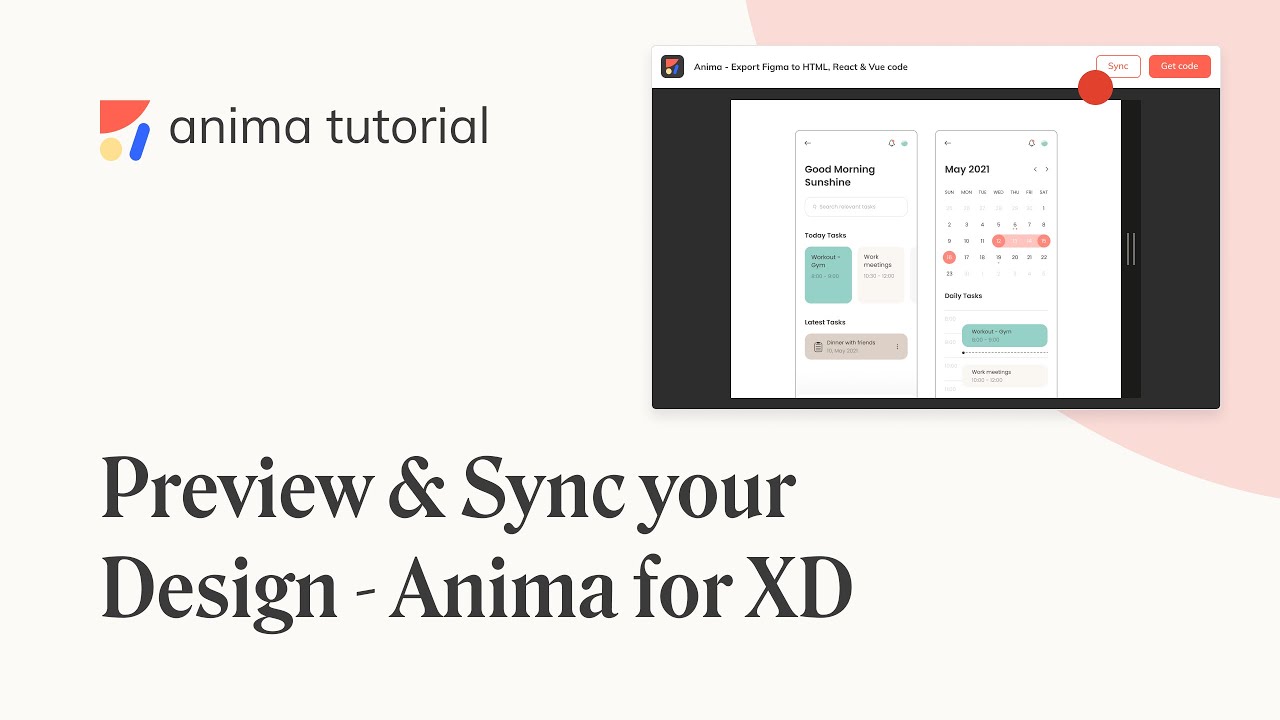Preview and Sync your Design - Anima for Adobe XD