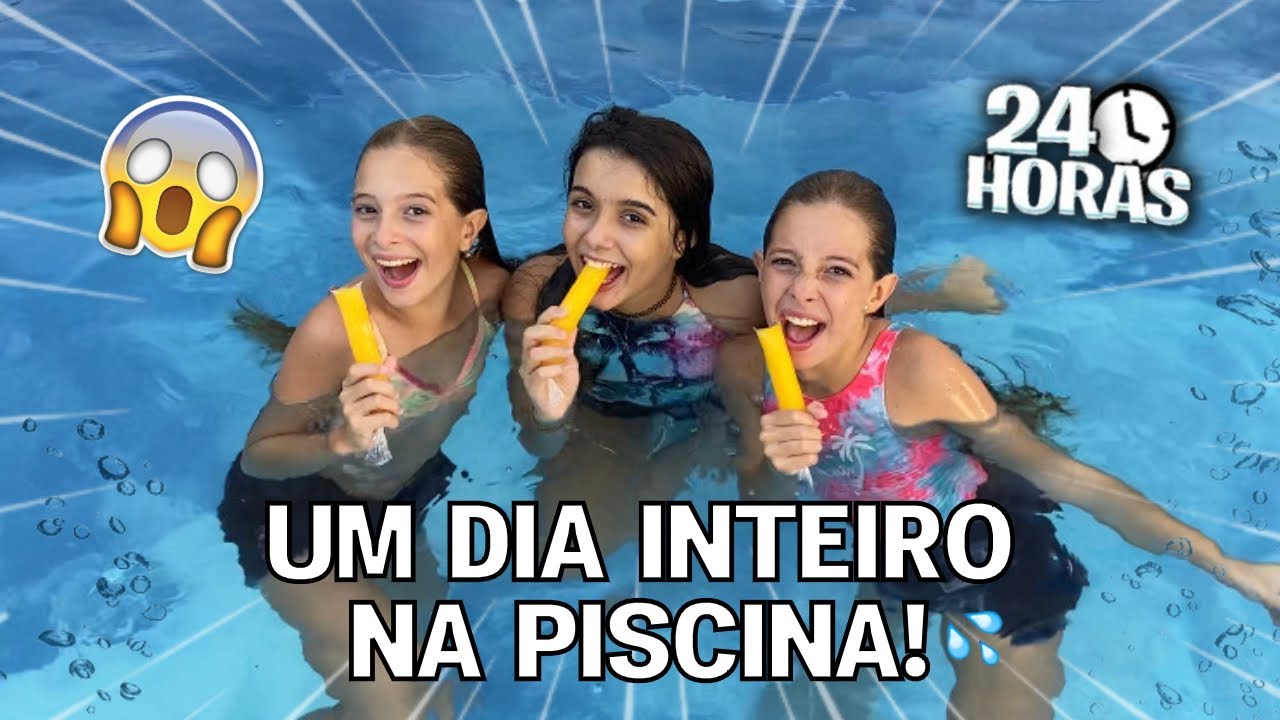 PASSAMOS 24 HORAS NA PISCINA E OLHA NO QUE DEU!!! ft. Gio Rodrigues