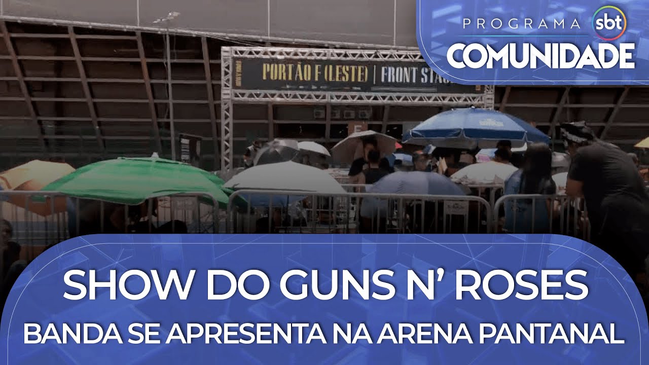 Show do Guns n' Roses - Banda se apresenta na Arena Pantanal