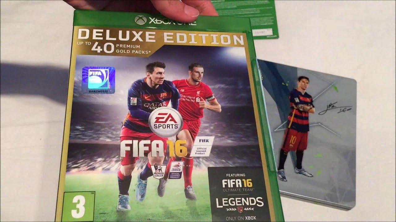 FIFA 16 Deluxe Edition Unboxing