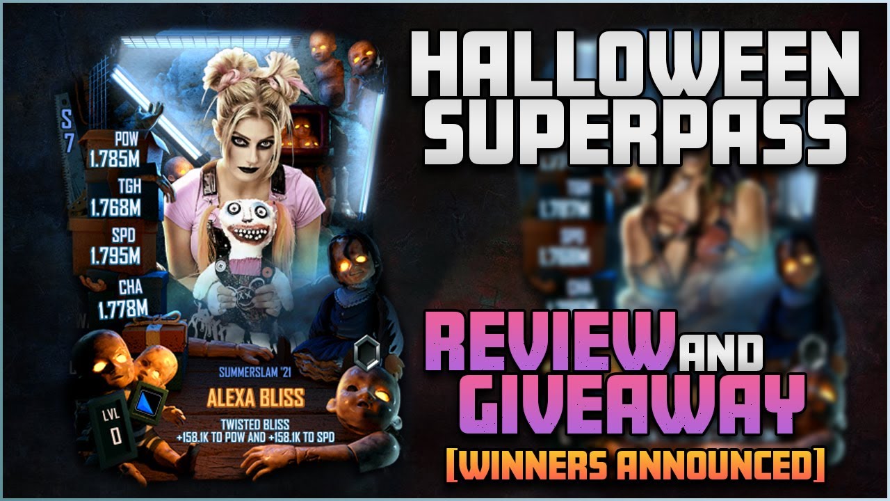 🎃 Season 7 Halloween Cards?! + Superpass Giveaway 🎃 [Winners Announced!] - WWE SuperCard