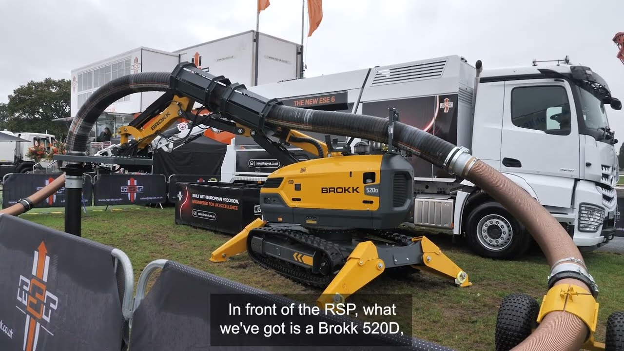Live demo: the next-generation ESE 6 suction excavator paired with a Brokk 520d at No Dig Live 2024