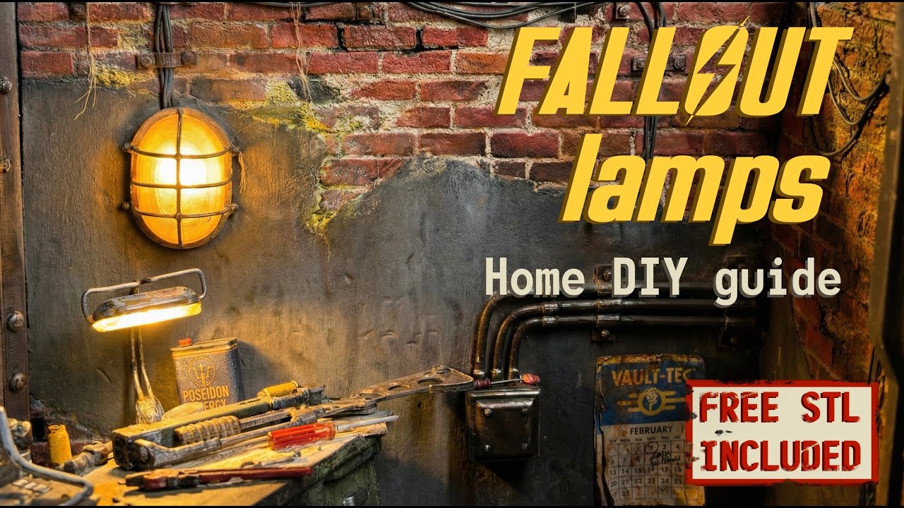 Build REALISTIC Wasteland Bunker Lamps! ☢️ (Full LED Guide + Free STLs)