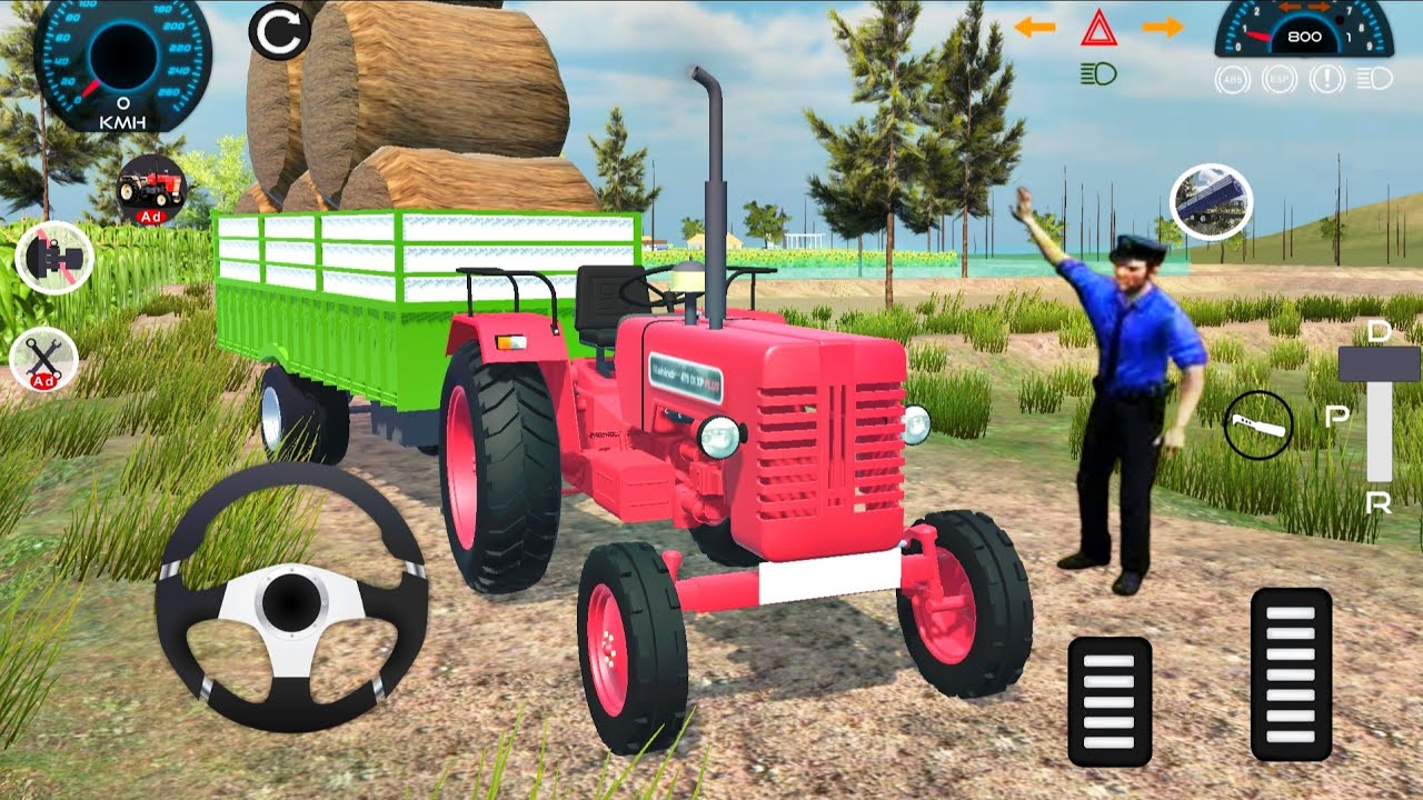 Real Tractor Games 2026 | Mahindra 4x4 Realistic Cargo Tractor Offroad Driving | Android GamePlay