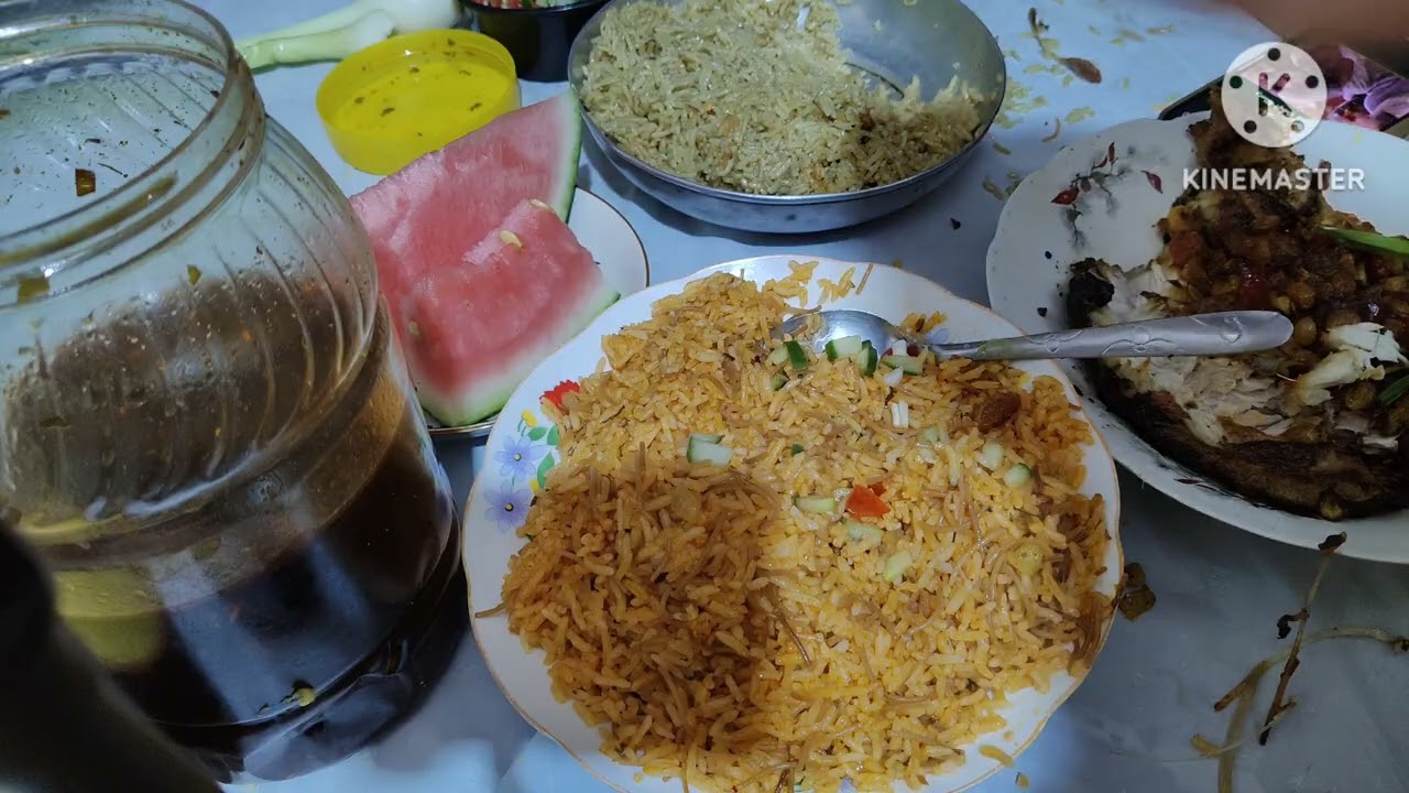 اخر ايام رمضان🥺ريحة الخبز الحار🔥والمه ماتتفوت
