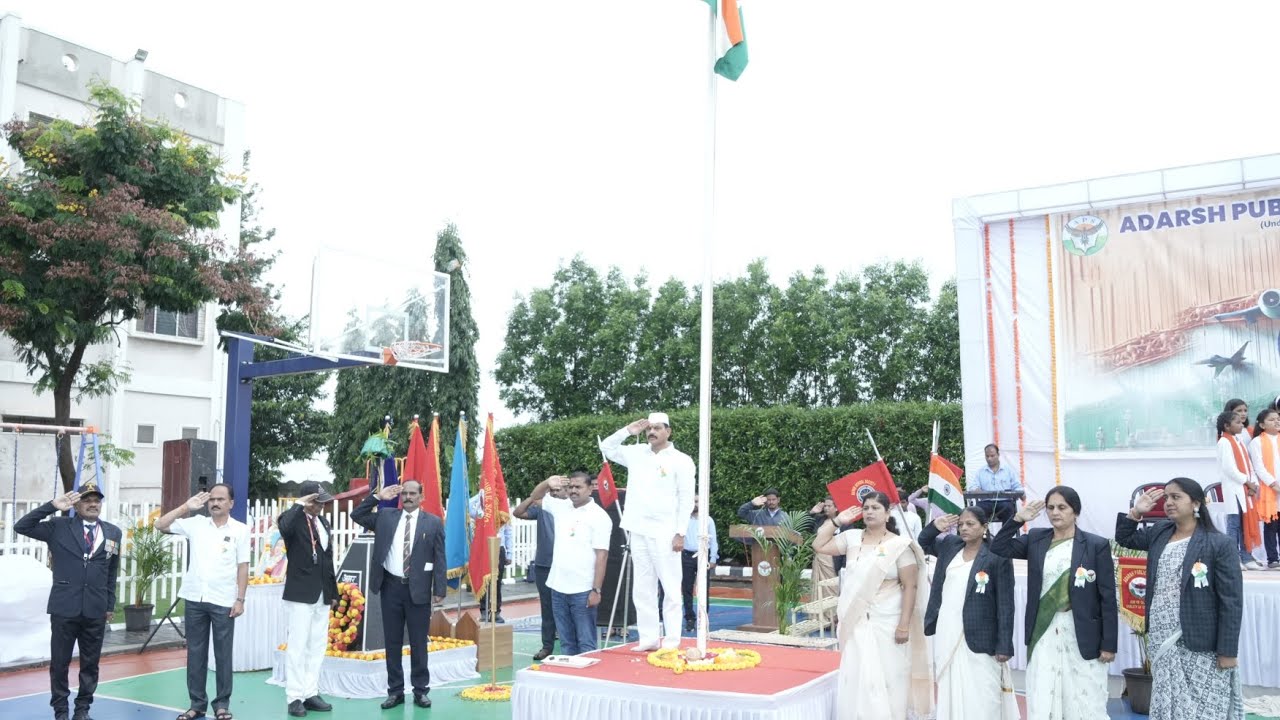 Independence Day Celebrated with Enthusiasm at Adarsh School Premises || @adarshpublicschool4982