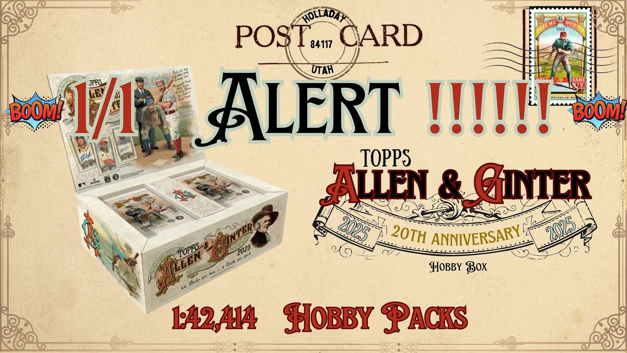 1/1 !!!!!!!!!  2025 Topps Allen Ginter Hobby Box Final Packs