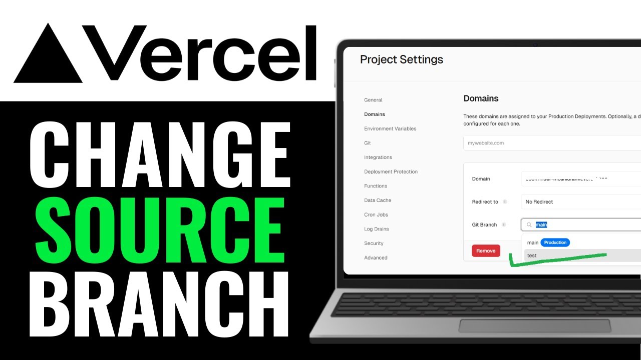 How to Change Source Branch in Vercel 2025 (Step-by-Step)