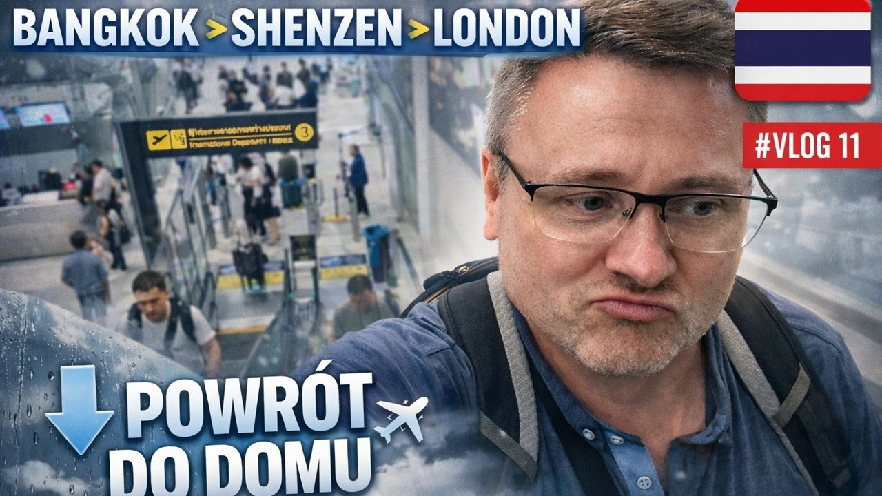 Ostatni Dzień w Tajlandii 🇹🇭 | Z Kanchanaburi do Londynu 🇬🇧 przez Shenzhen 🇨🇳 – 48h w Podróży