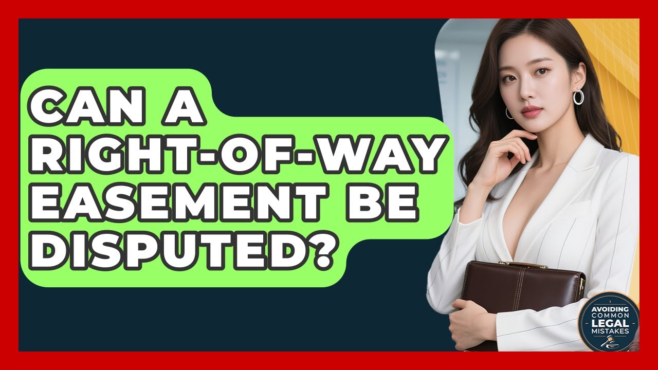 Can A Right-of-way Easement Be Disputed? - Avoiding Common Legal Mistakes