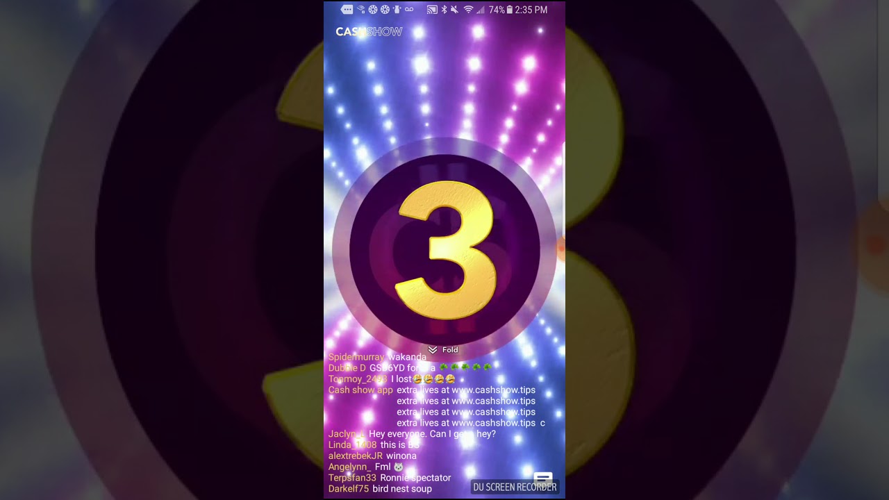 Cash show app