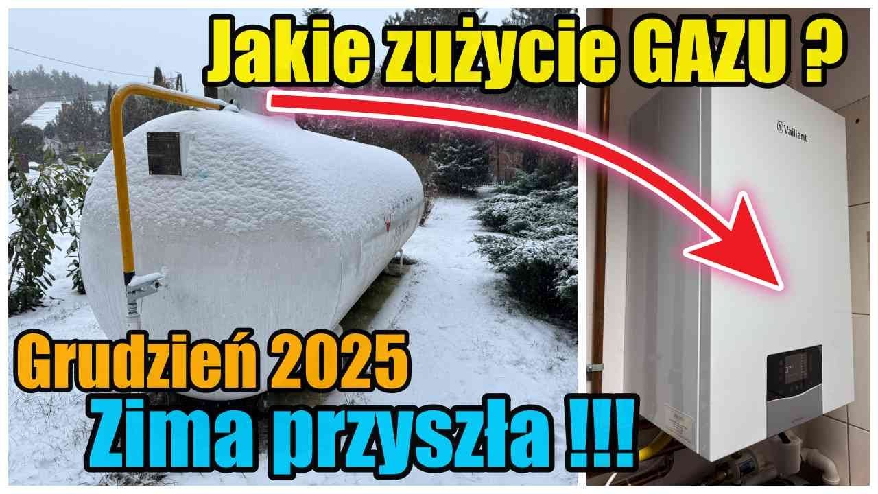 Jakie zużycie GAZU ? Koszt OGRZEWANIA za Grudzień