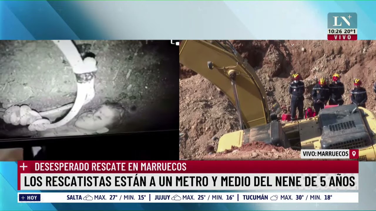 Tiene 5 años y está atrapado en un pozo desde el martes. Horas decisivas en Marruecos
