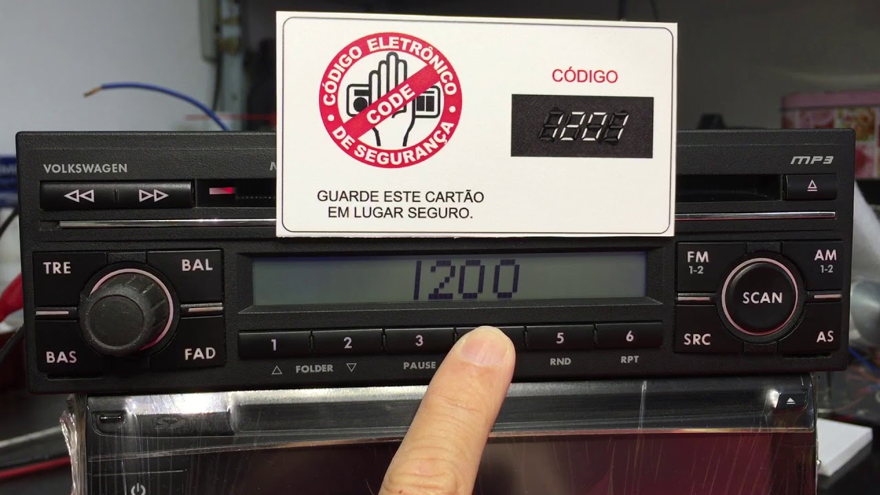 Como digitar Código no radio do golf, gol, saveiro. jetta e outros.