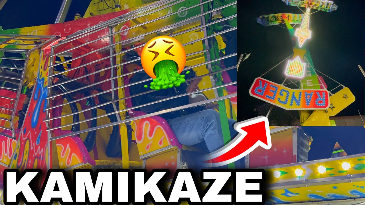 Nos subimos al juego mecánico KAMIKAZE (Ranger) de la feria 🎡🎠🎢