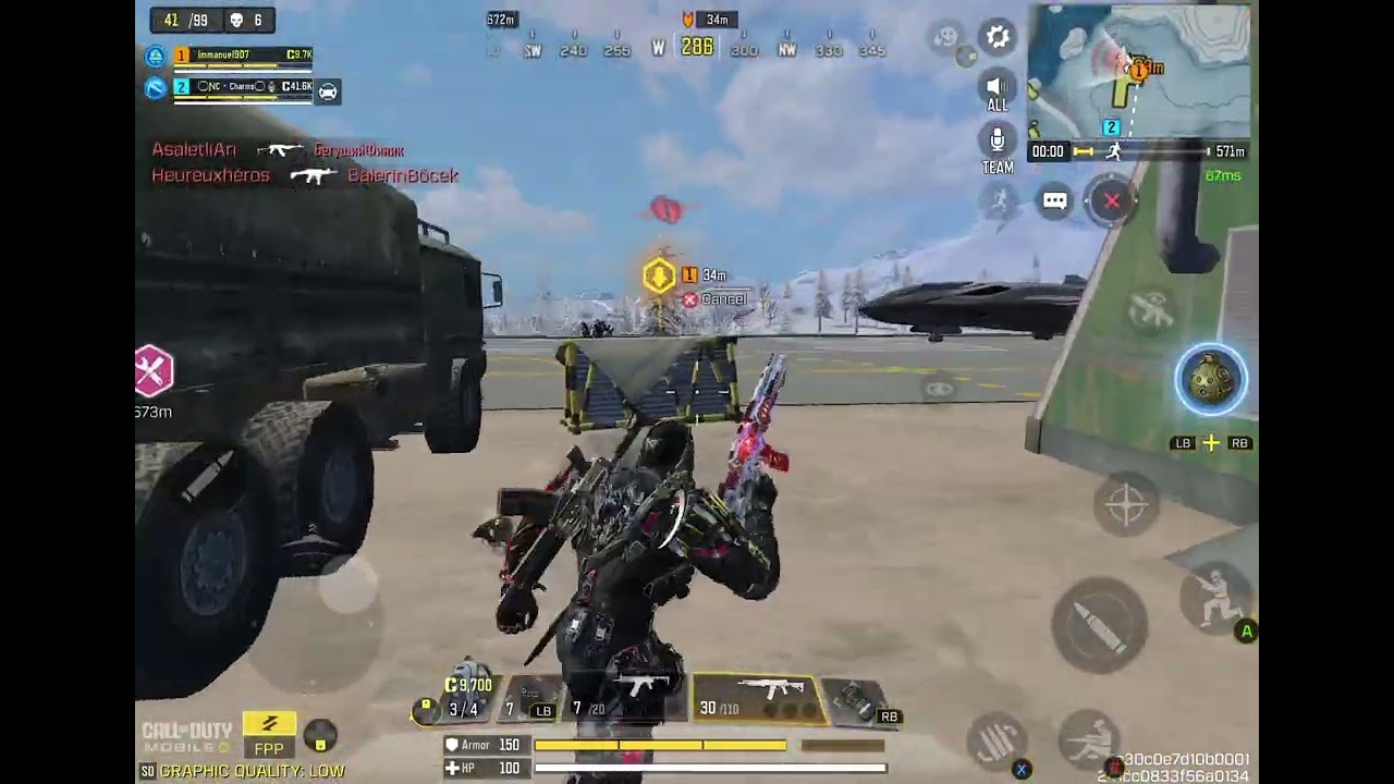 Being a bully by jackal to 2 squads then teammate getting the win