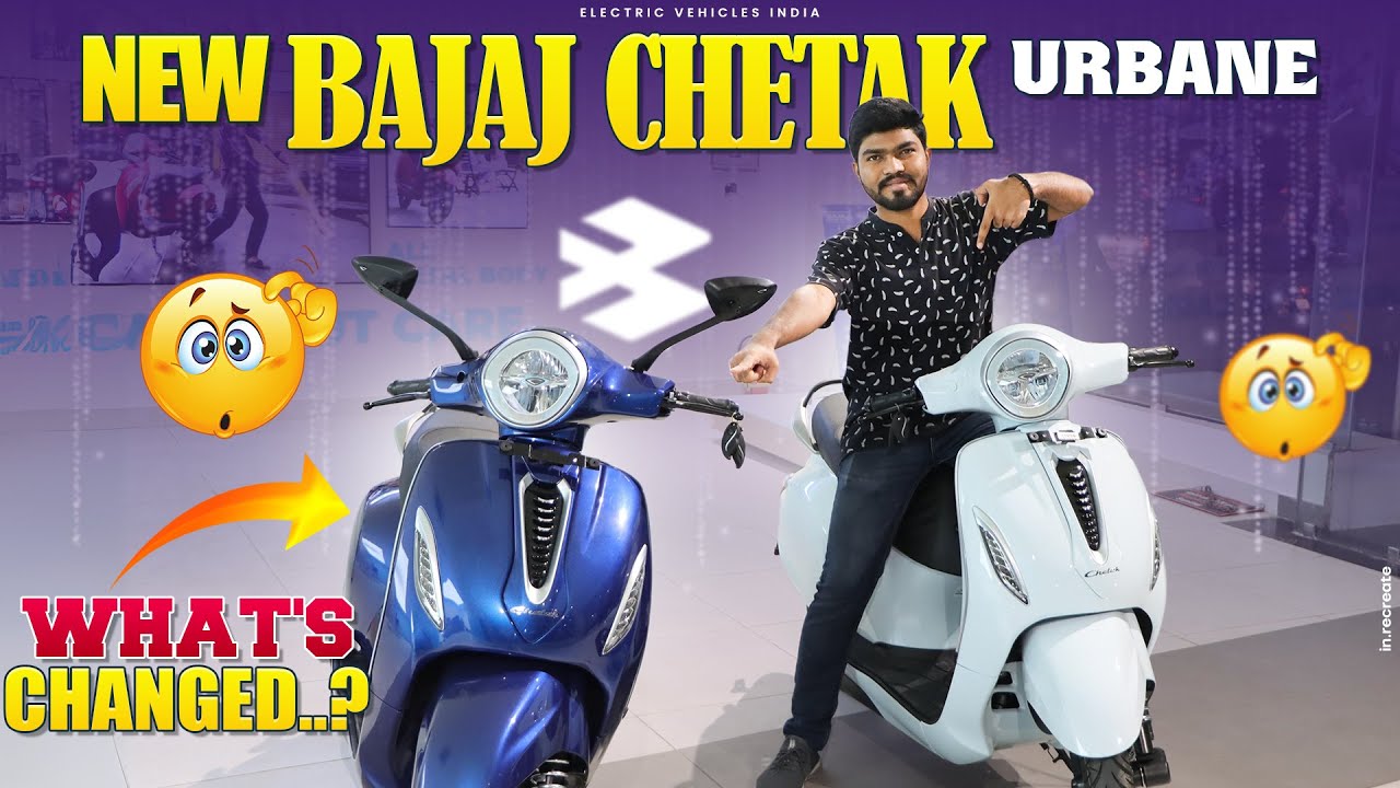 New Bajaj Chetak Urbane | Electric Scooters 2024 | EV Scooters || Electric Vehicles in India