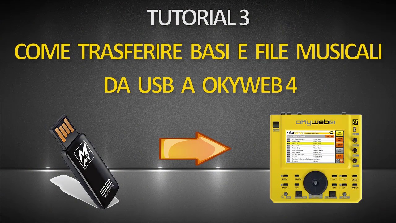 Okyweb 4 - trasferimento basi da Usb a memoria interna