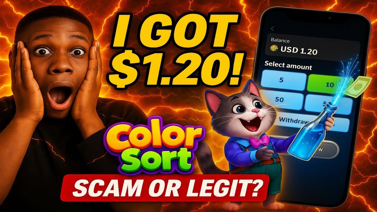 Color Sort Review 2025 🔥 I Tried It & Got $1.20 &ndash; Real or Just Another Scam?