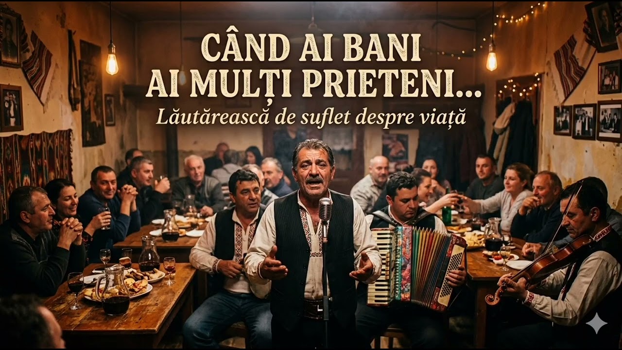 Când ai bani ai mulți prieteni 🎻 | Lăutărească de suflet – viață, prieteni și pahar