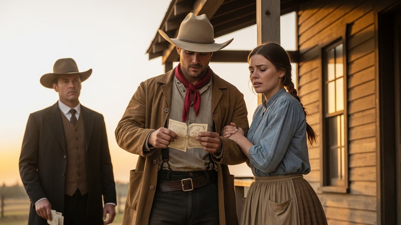 The Banker Tried To Foreclose On Her Family's Homestead, Cowboy Paid The Note And Tore It Up Forever