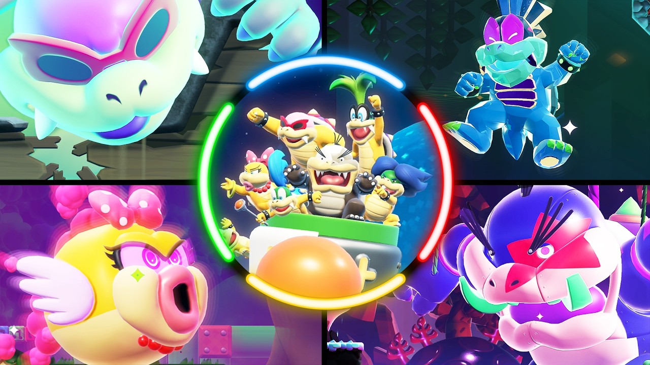 All Koopaling Boss Fights in Super Mario Bros. Wonder Bellabel Park (Switch 2)