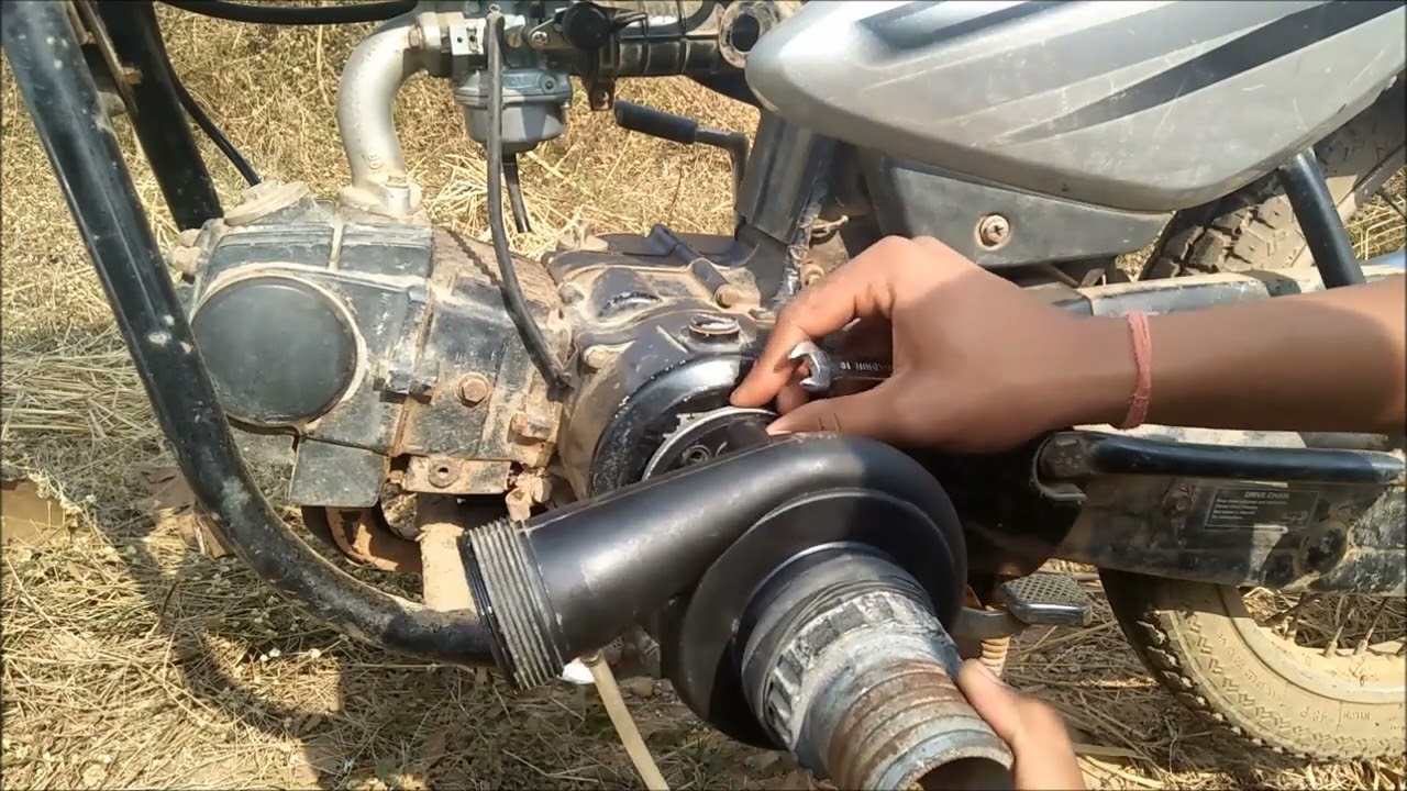 MotorBike water pump installation in C G part 2