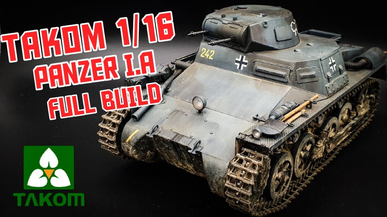 Takom 1/16 Panzer I — полная сборка