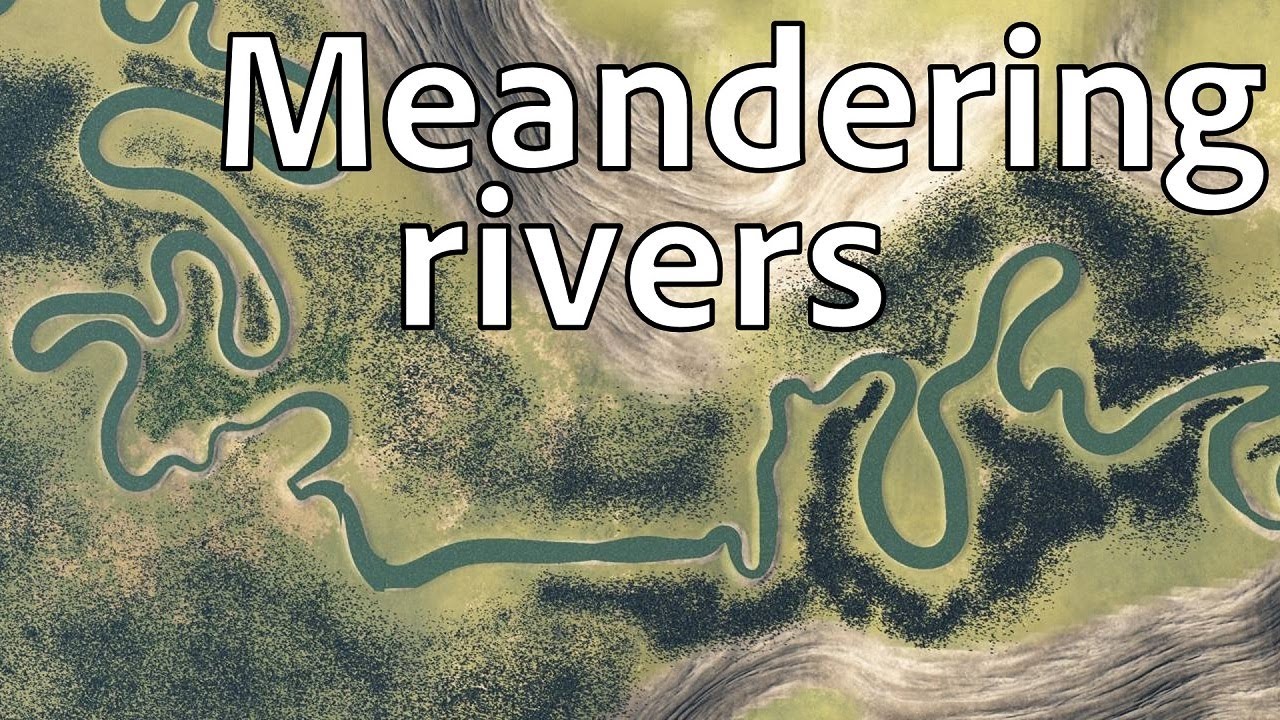 Authoring and Simulating Meandering Rivers