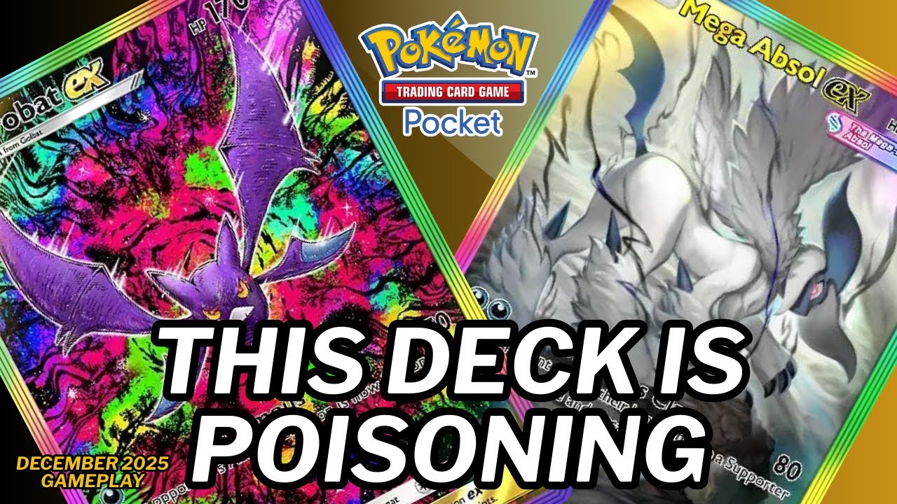 Dark Flight! CROBAT ex & MEGA ABSOL ex Strike Without Mercy! | Pokemon TCG Pocket Gameplay