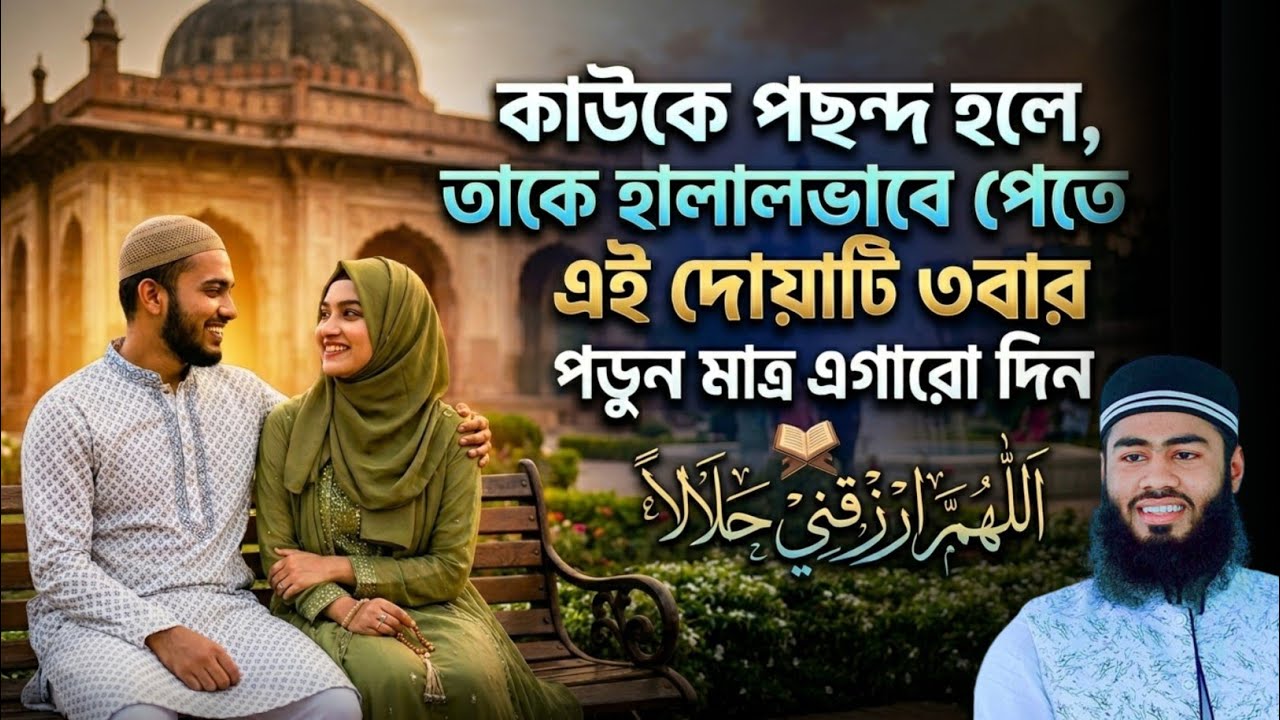 কাউকে পছন্দ হলে,তাকে হালালভাবে পেতে দোয়াটি ৩বার পড়ুন মাত্র এগারো দিন❤️‼️MMazharulIslam#mazharulislam