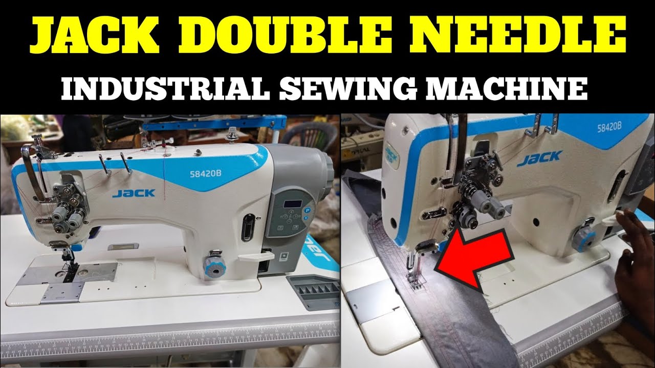Jack 58420B l Double Needle Lockstitch Industrial Sewing Machine Review l How To Use...