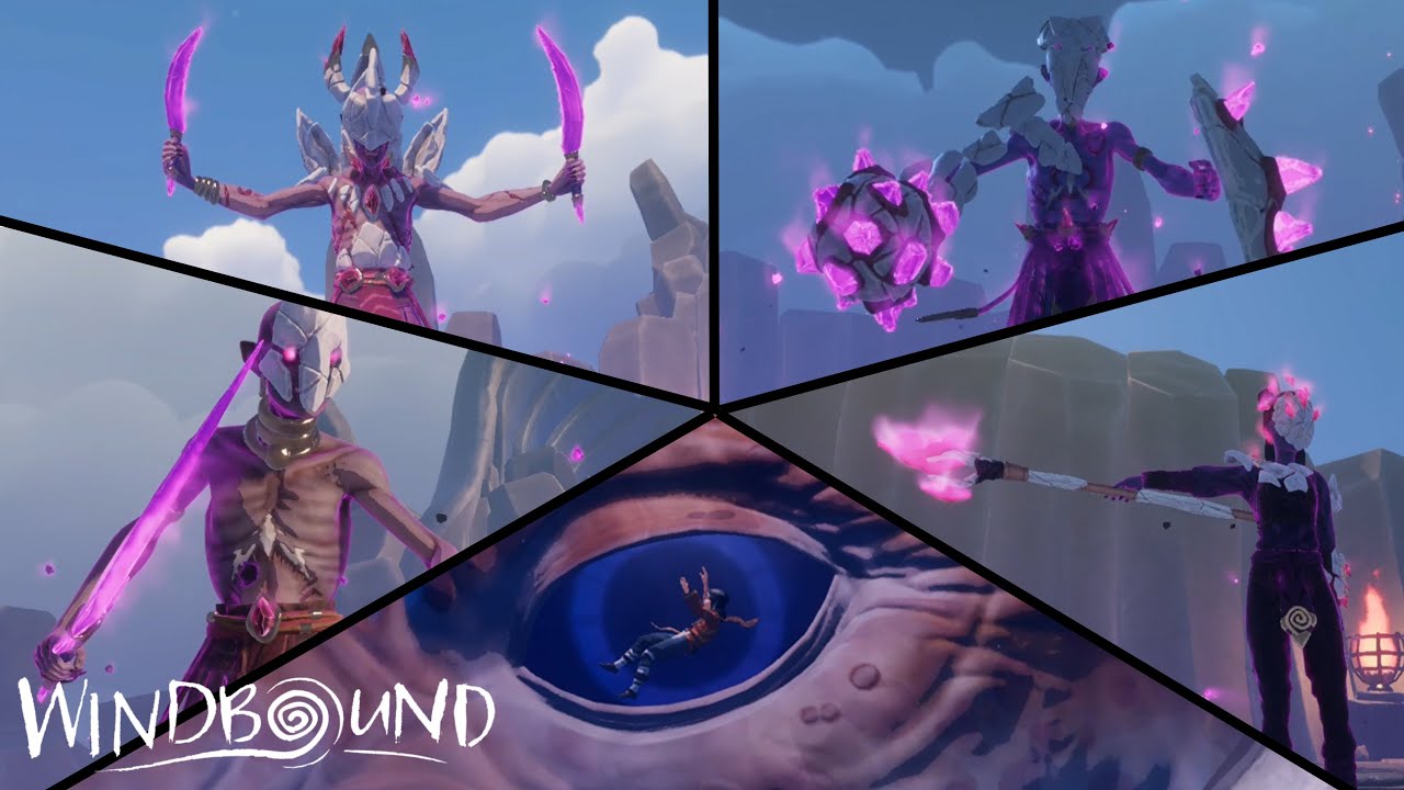 WINDBOUND - All Bosses (Cutscenes)+Ending